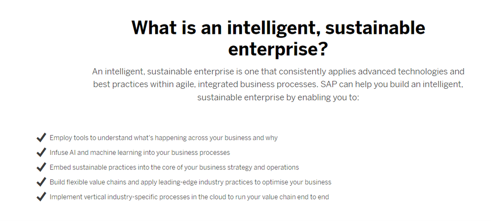 SAP What is an Intelligent Sustainable Enterprise atkrypto.io