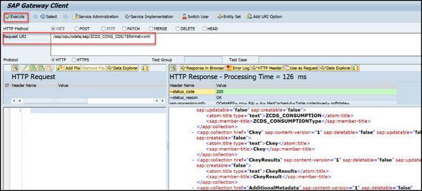 Screenshot18: OData service in Gateway client